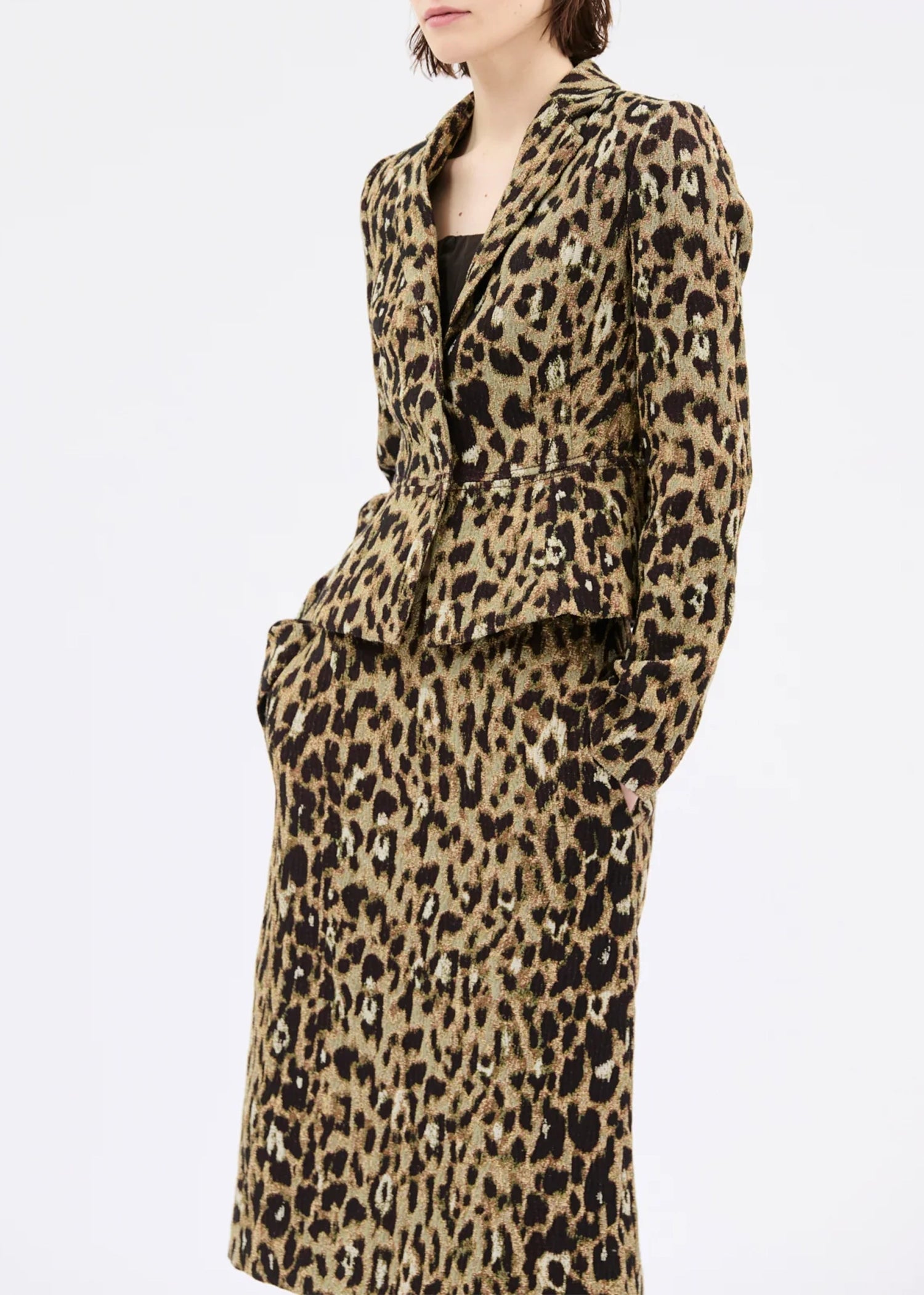 Odeeh-Jacquard-Leo-Jacke-Brown-Olive