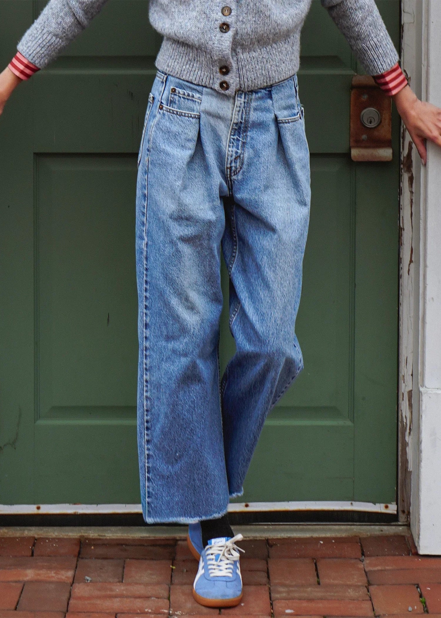 Proche-Upcycled-front-pleat-denim