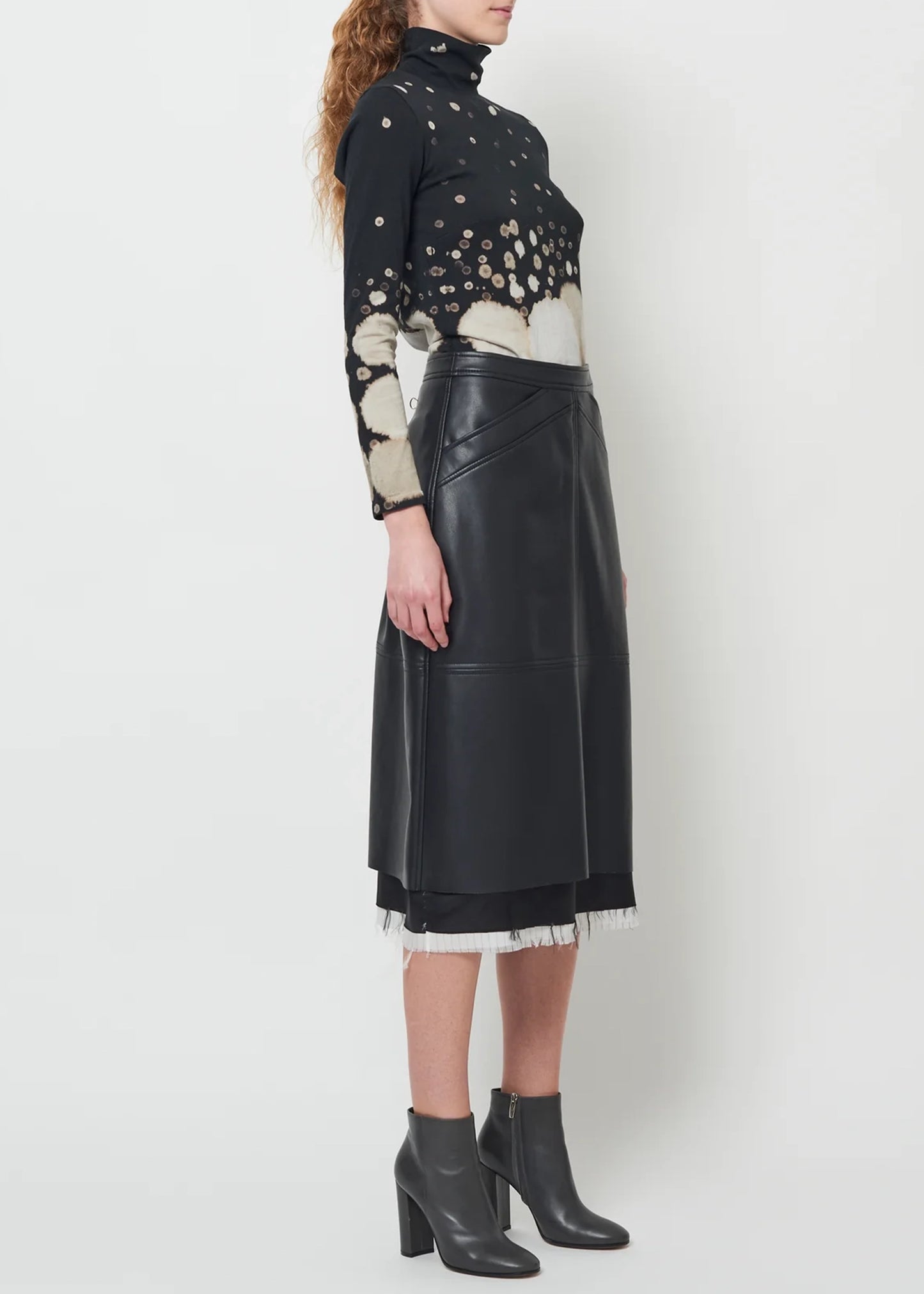 Raquel-Allegra-Faux-Leather-Black-Aurora-Skirt