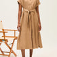 Rosso35-Garment-dyed-linen-midi-dress