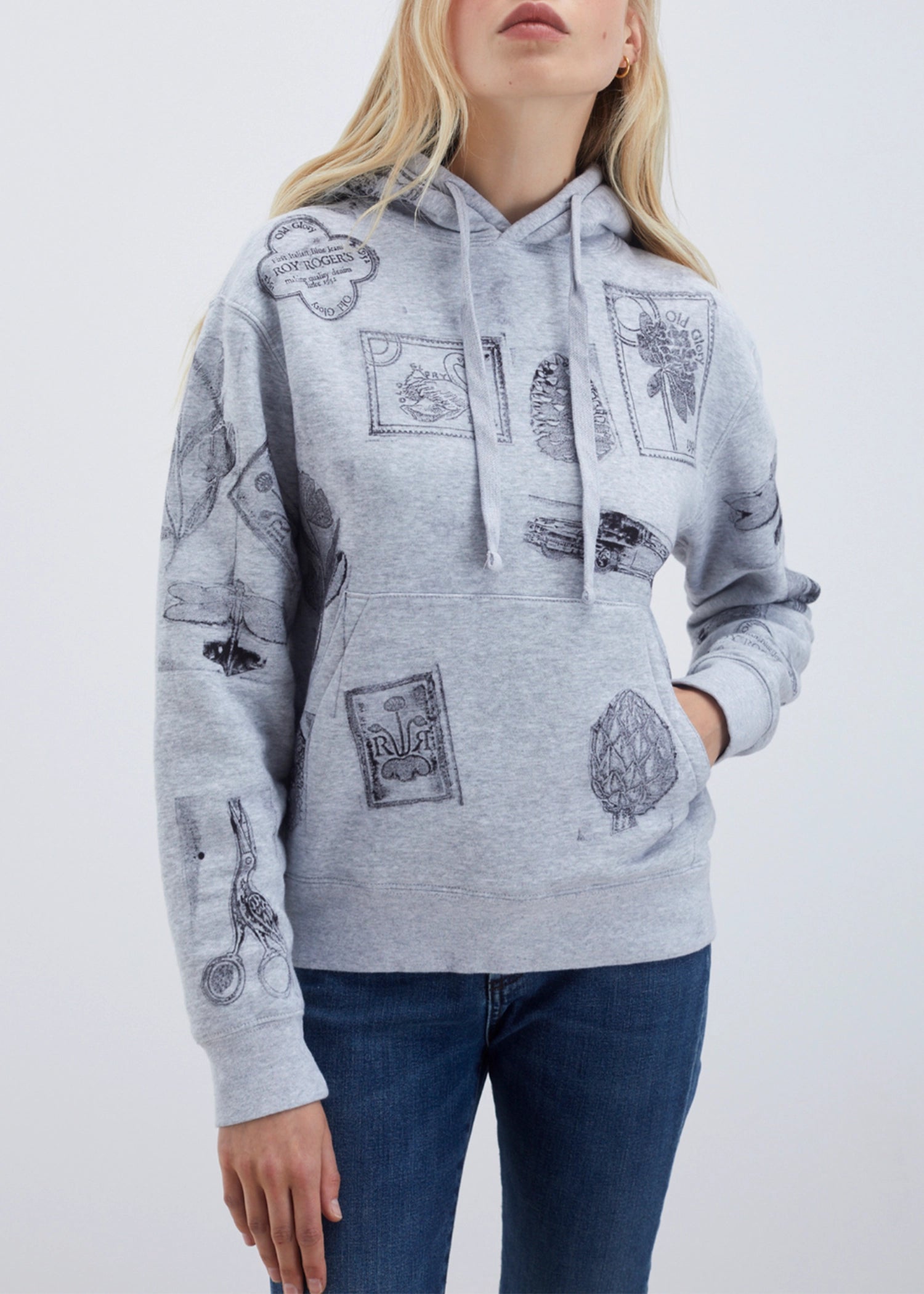 Roy-Rogers-BLOCK-PRINT-HOODED-SWEATSHIRT