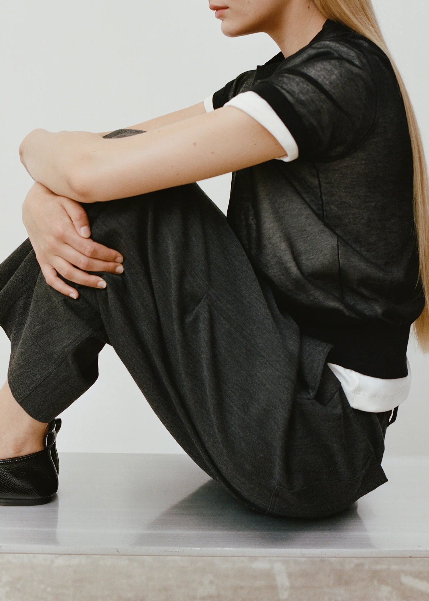 Soeur-Dua-short-sleeved-sheer-cotton-pullover