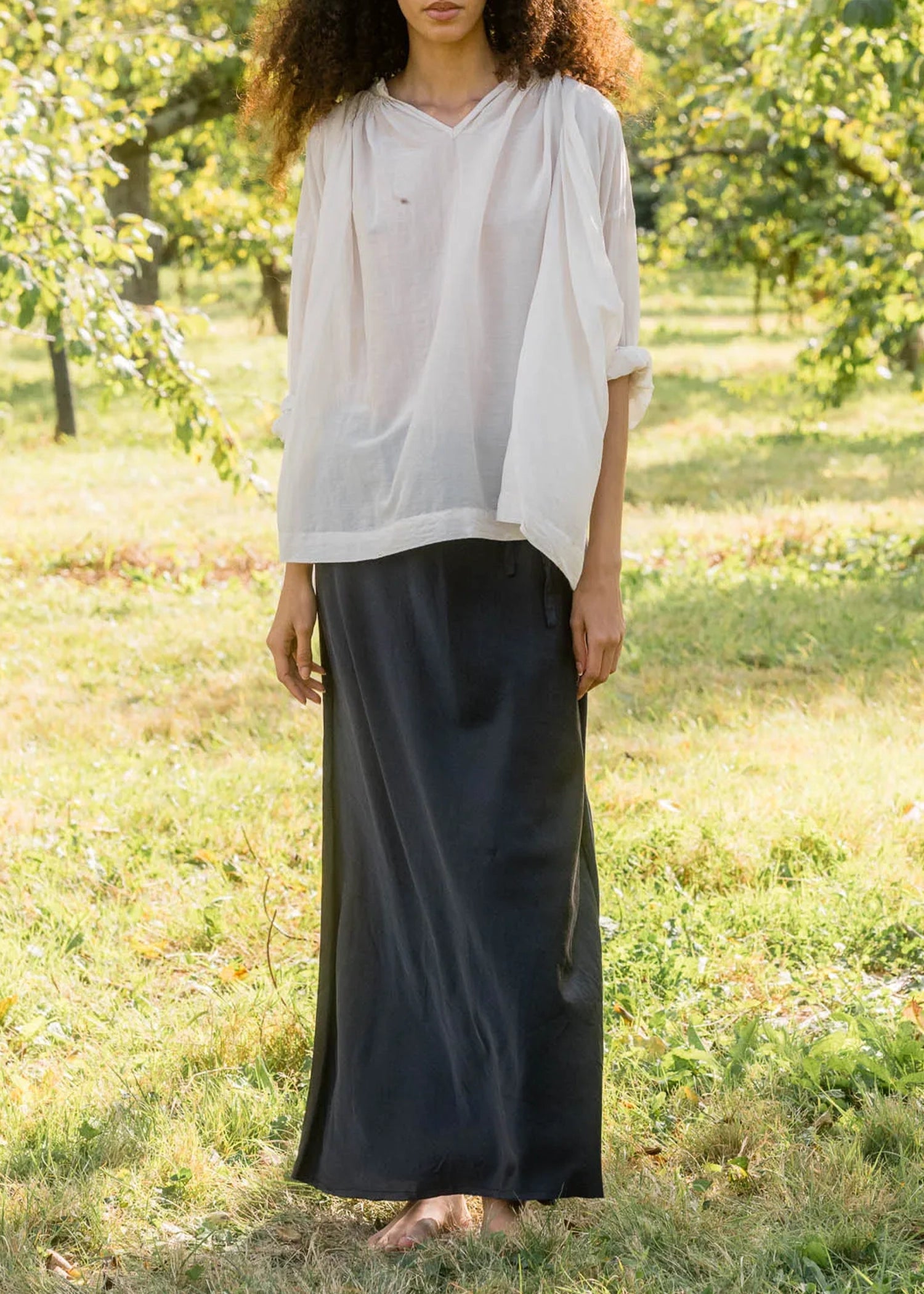Sula-bias-cut-long-skirt-silk-cotton-satin
