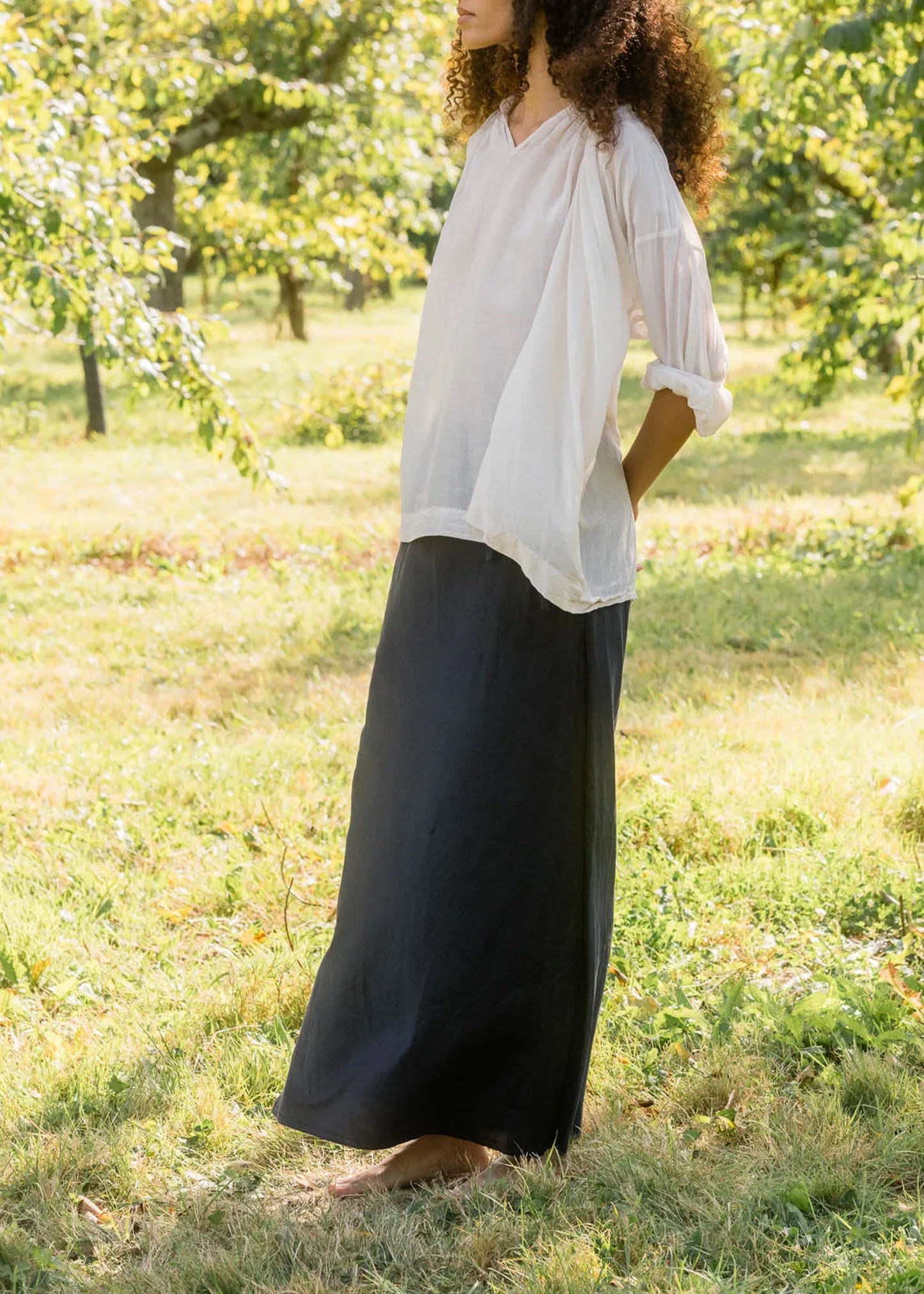 Sula-bias-cut-long-skirt-silk-cotton-satin