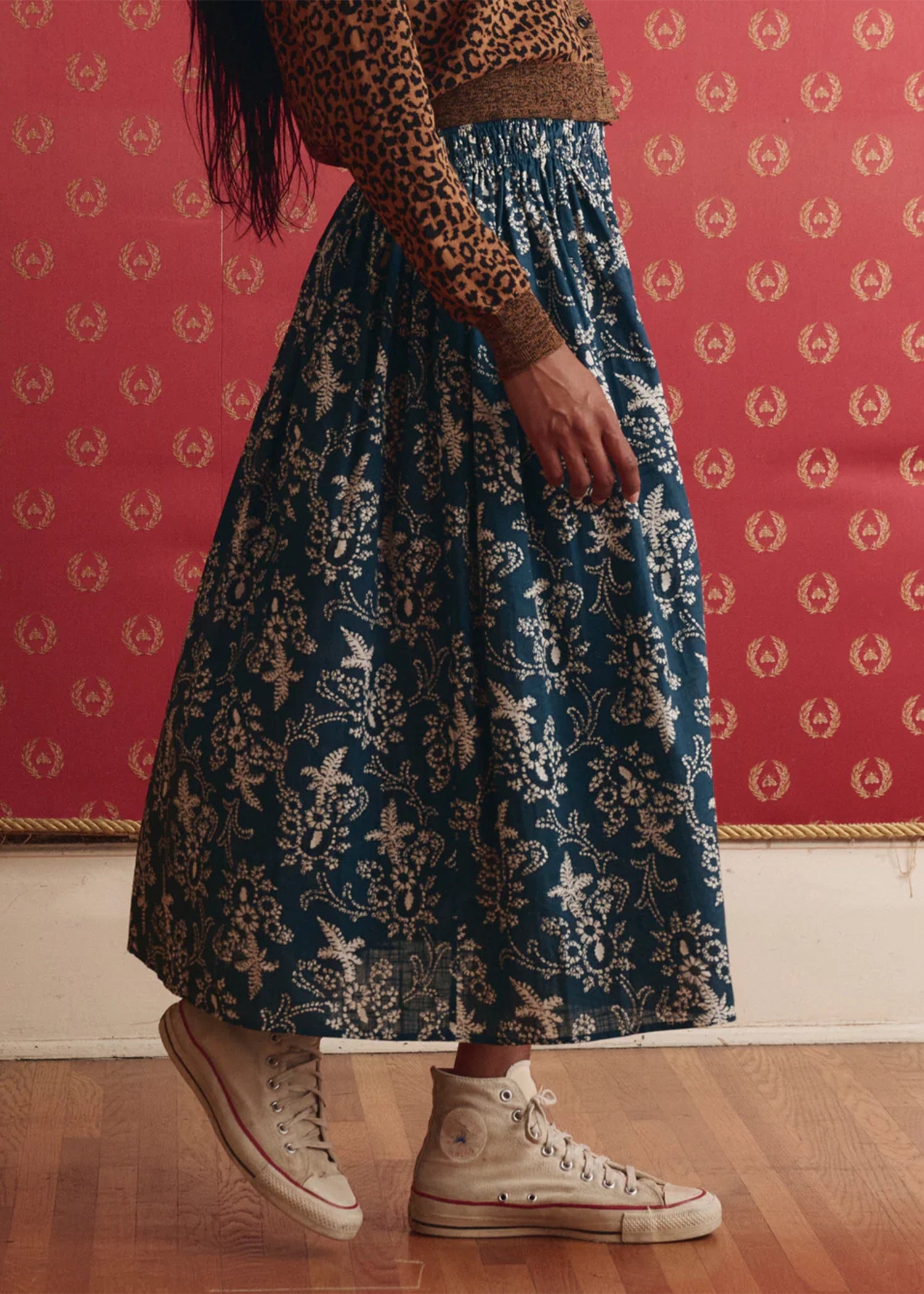 The-Great-The-Viola-Skirt-Indigo-Bandana