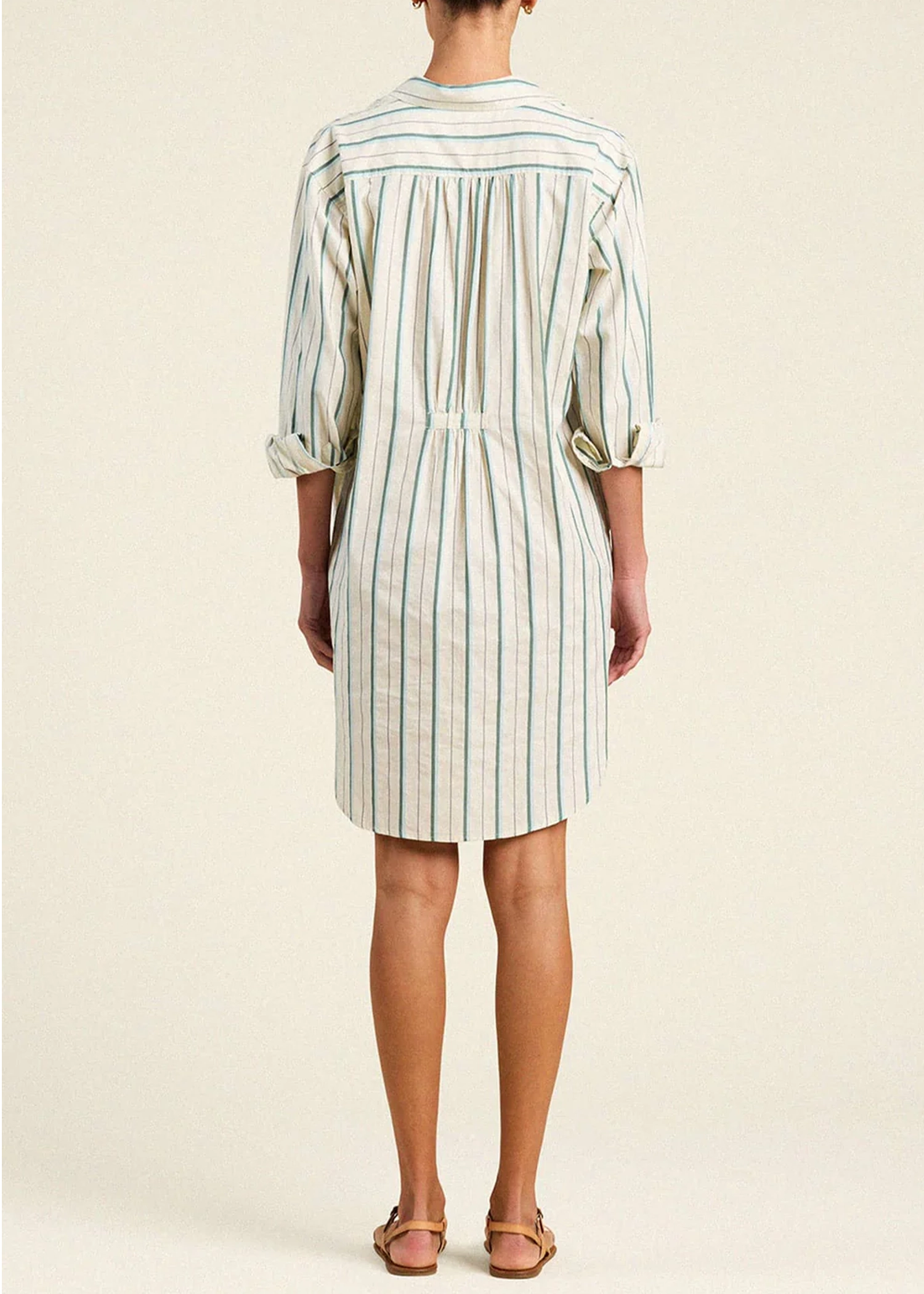 Trovata-Callie-Dress-Verde-Stripes