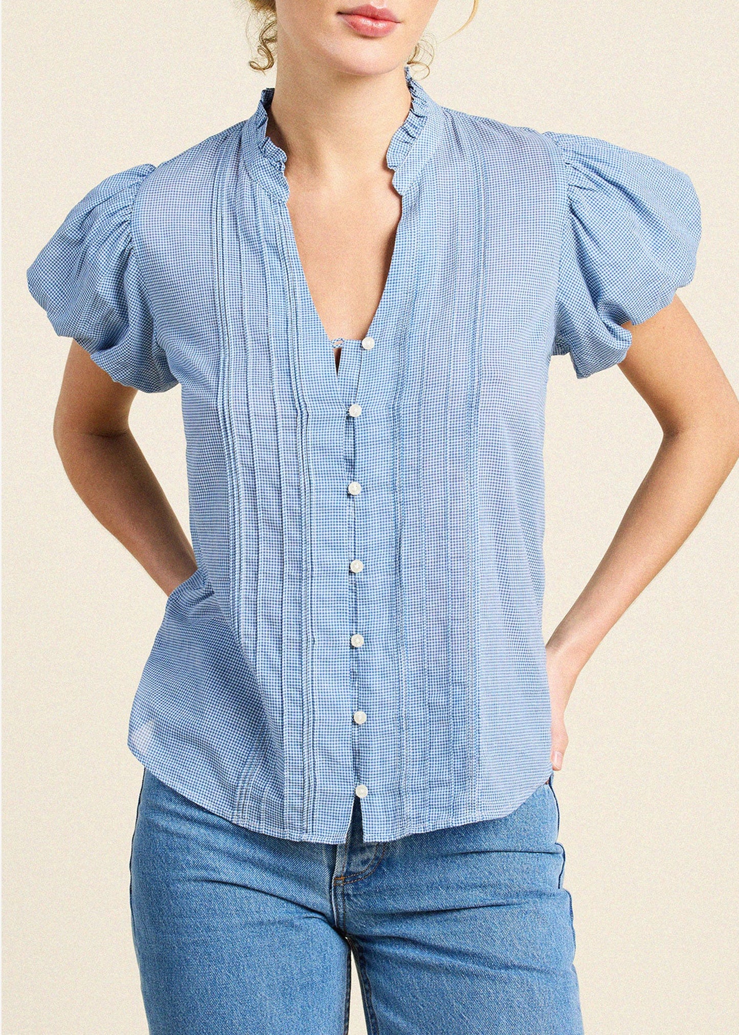 Trovata-Luna-Blouse-Seabrook-Gingham