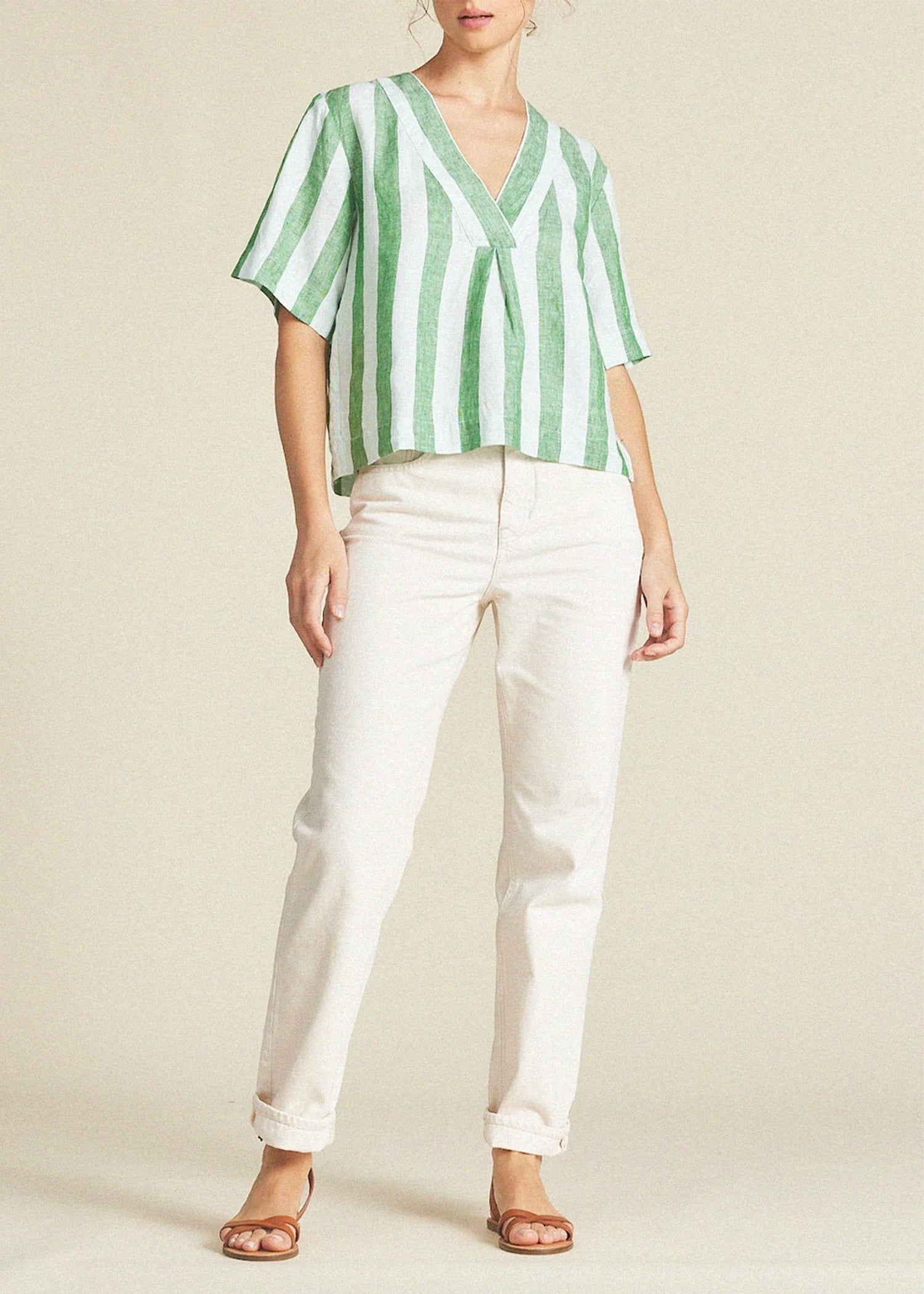 Trovata-Neve-Shirt-Aloe-Stripe