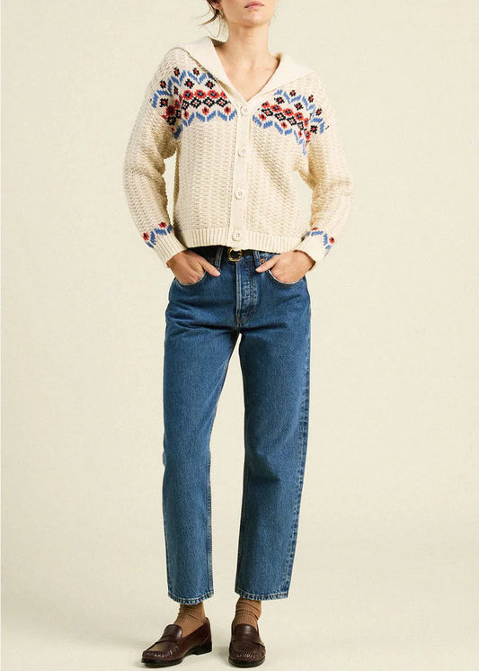 Trovata-Savannah-Cardigan-Antique-White-Fairisle