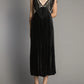 forte-forte-colourblock-velvet-slip-dress-fringes-black
