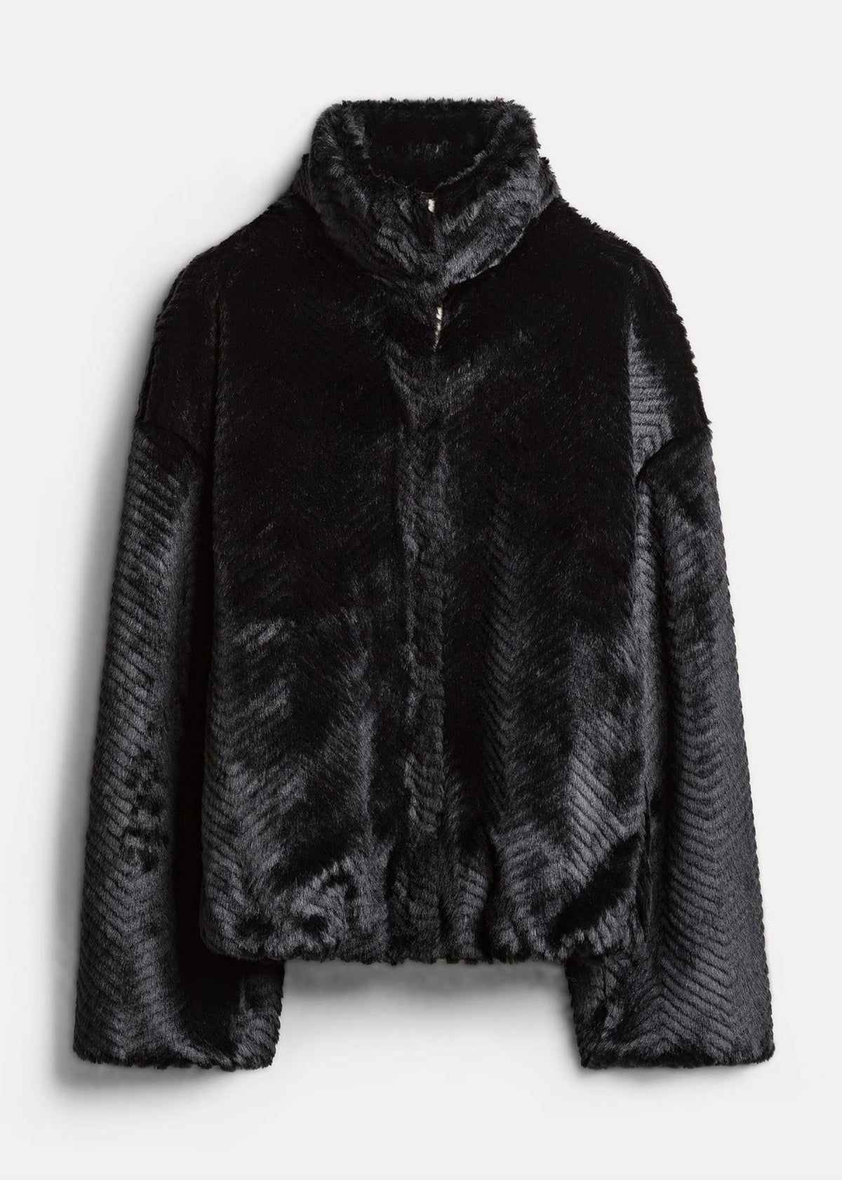 forte-forte-faux-fur-bomber-jacket-with-chevron-pattern-black