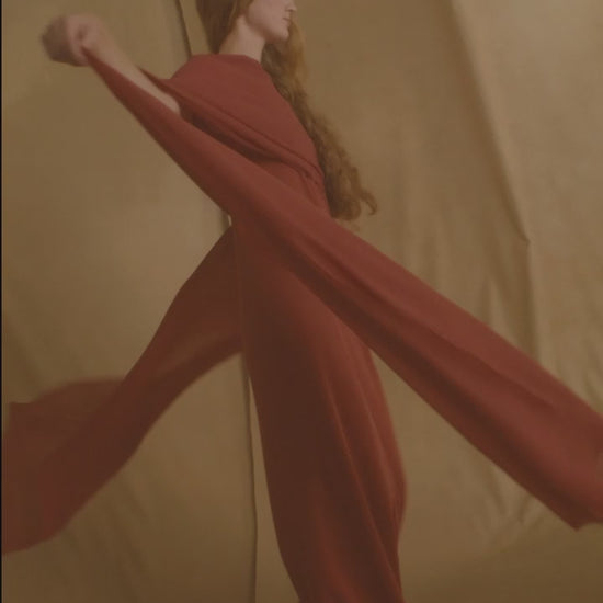 Cortana-Luana-Carmine-red-silk-dress
